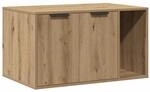 vidaXL Katzenklo Schrank, Katzenschrank Katzentoilette, Beistelltisch Katzenhaus,