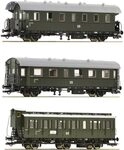 6200131 H0 3er Set Personenwagen, DR, Ep. III, Set 2