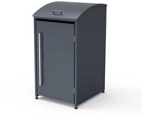 Westmann M&uuml;lltonnenbox Moderna 1 | Metall M&uuml;lltonnenverkleidung f&uuml;r 1x240 L...