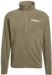 adidas Men's Terrex Multi Essentials Full Zip Fleece Jacket, Olive strata, S