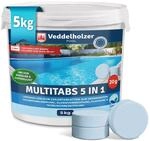 Veddelholzer 5 kg Multitabs 5 in 1 Chlortabletten f&uuml;r Pool als 20g Tabletten...