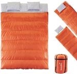 Skandika Schlafsack Iceland Double | XXL Doubleschlafsack mit Polycotton-Innenfutter