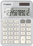 Canon KS-125KB Taschenrechner (Solar- und Batteriebetrieb, 12 Stellen) Silber