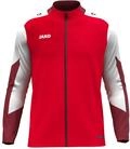 JAKO Kinder Polyesterjacke Dynamic, rot/wei&szlig;/dunkelrot, 116