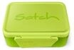 Satch Brotdose mit Trennfach, BPA-frei, Sp&uuml;lmaschinenfest Lime Green - Hellgr&uuml;n