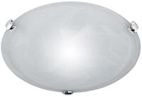 Trio Deckenleuchte Glas Durchmesser 30 cm 1x40W E27 weiss alabasterfarbig 6105011-01,