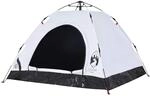 vidaXL Campingzelt 3 Personen, Kuppelzelt mit Quick-Release-System, Wurfzelt mit