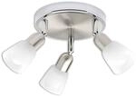 Brilliant Lampe Sofia Spotrondell 3flg eisen/chrom/wei&szlig; | 3x D45, E14, 40W, geeignet