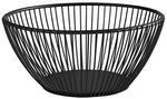 APS &bdquo;SVART ovaler Metallgitter Korb, Stabiler Gitterkorb, L: 24 cm, B: 19 cm x H: 8