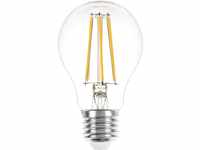 NCC-Licht LED Filament Leuchtmittel Birnenform 6W = 60W E27 klar 806lm warmweiß