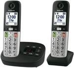 Panasonic KX-TGU432EXB digitales schnurloses Telefon mit Anrufbeantworter,