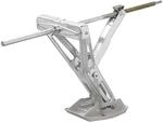 ProPlus 1 x Wohnwagen St&uuml;tze 605x280mm H470mm 1000Kg Kurbelst&uuml;tze + St&uuml;tzplatte