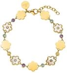 Purelei Flowering Damenarmband &ndash; Verstellbares Armband mit Bl&uuml;ten Anh&auml;nger,