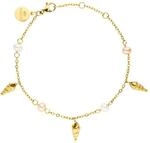 Purelei Akala Armband Damen &ndash; Edelstahl 18K vergoldet, echte S&uuml;&szlig;wasserperlen &