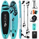 AUKAI SUP Board PRO 320cm | 2in1 Aufblasbares Stand up Paddle Set mit...