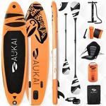 AUKAI SUP Board PRO 320cm | 2in1 Aufblasbares Stand up Paddle Set mit...