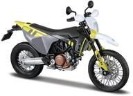 MAISTO Husqvarna Husky 701 Supermoto '23, gelb - Modellmotorrad 1:12 Originalgetreues