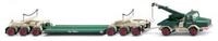 Wiking 049303 - 1/87 Faun 610/36 mit Kran und Scheuerle Tieflader (1965-77)