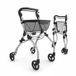 Weinberger Rollator schmal f&uuml;r Wohnung | 60 cm breit, faltbar, leicht, Tablett &