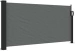 vidaXL Ausziehbare Seitenmarkise Anthrazit 100x300 cm