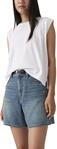 Levi's Damen Jeansshorts High Rise, Baggy Fit, Blau (Stop Flaxing Short), 27