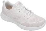 Skechers Damen Go Walk Joy Violet Sneaker, Wei&szlig;/Rotgold, 40 EU