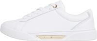 Tommy Hilfiger Damen Court Sneaker Chic aus Leder, Wei&szlig; (White), 38