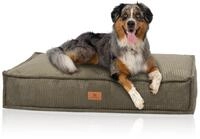 Knuffelwuff Hundekissen Lesedi aus Cord mit Handwebcharakter 120x80cm Khaki -