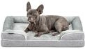 lionto orthop&auml;disches Hundebett + erh&ouml;hter Rand, 89x63x17 cm, Hundekissen...