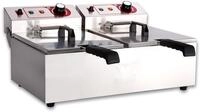 Beeketal 'BTF20a' Doppel Kaltzonen Fritteuse (2 x 9 Liter Volumen f&uuml;r max. 2 x 5