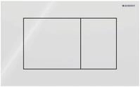 Geberit Sigma 40 Dr&uuml;ckerplatte Square Gl&auml;nzend Wei&szlig; Glas f&uuml;r Sigma...