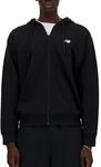 New Balance Herren Sport Essentials Logo French Terry Full Zip Jacke, Black, L