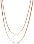 Purelei Two Layers Kette Damen (Rosegold) &ndash; Halskette aus Langlebigem Edelstahl &ndash;