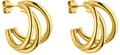 Purelei Eono Ohrringe (Gold) &ndash; Damenohrringe aus langlebigem Edelstahl &ndash;