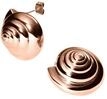 Purelei Nautical Big Ohrstecker &ndash; Muschelspiral-Ohrringe aus Edelstahl in Gold,