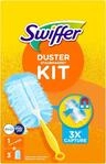 Swiffer Staubmagnet Starter-Set (1 Griff + 3 Nachf&uuml;llt&uuml;cher mit Febrezeduft) F&auml;ngt
