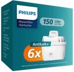 Philips Water Wasserfilter-Kartusche Antikalk+, 6er-Pack, BIS ZU 50 % WASSERH&Auml;RTE