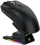 ATTACK SHARK X1 Gaming Mouse with Touchpad RGB Charging Dock, PixArt PAW3395PRO