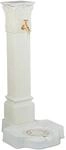 Relaxdays Standbrunnen antik, mit Wasserhahn & Becken, HxBxT: 93 x 47 x 38 cm,