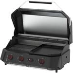 Cozze&reg; G-800 COMBO Plancha-Grill &ndash; 3-Brenner Gasgrill mit Grillplatte &ndash; 50 mbar