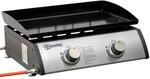 Outsunny Gasgrill mit 2 Brenner 5 kW Grillfl&auml;che 47,5 &times; 35,5 cm tragbarer