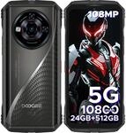 DOOGEE S118 PRO Outdoor Mobile Phone 5G, Dimensity 7050, 24GB +512GB, 10800mAh/33W,