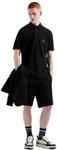 Armani Exchange Herren Poloshirt Icon Project, gesticktes Logo, Schwarz, XL