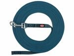 Trixie - Trixie Hundeleine Schleppleine mit Gummi Anti-Rutsch Petrol blau