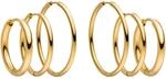 Purelei Echo Ohrring Set (Gold, Silber, Rosegold), Set aus wasserfesten Creolen f&uuml;r