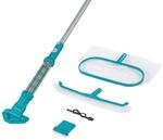 AquaSurge Poolpflege-Set mit akkubetriebenem Poolsauger, Kescher und...