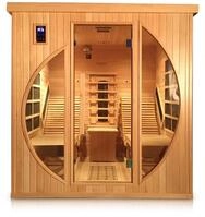 Hecht premium Infrarotkabine Sauna Keramik und Fl&auml;chenstrahler, Farblichttherapie,