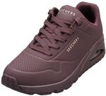 Skechers Damen UNO Stand On Air Turnschuhe, Burgundy Duraleather/Mesh, 37 EU