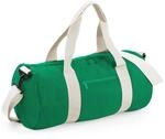 BagBase BG140 Original Barrel Bag - Kelly Green/Off White