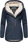 Ragwear Damen wasserdichte Winterjacke Gordon mit Kapuze, vegan
